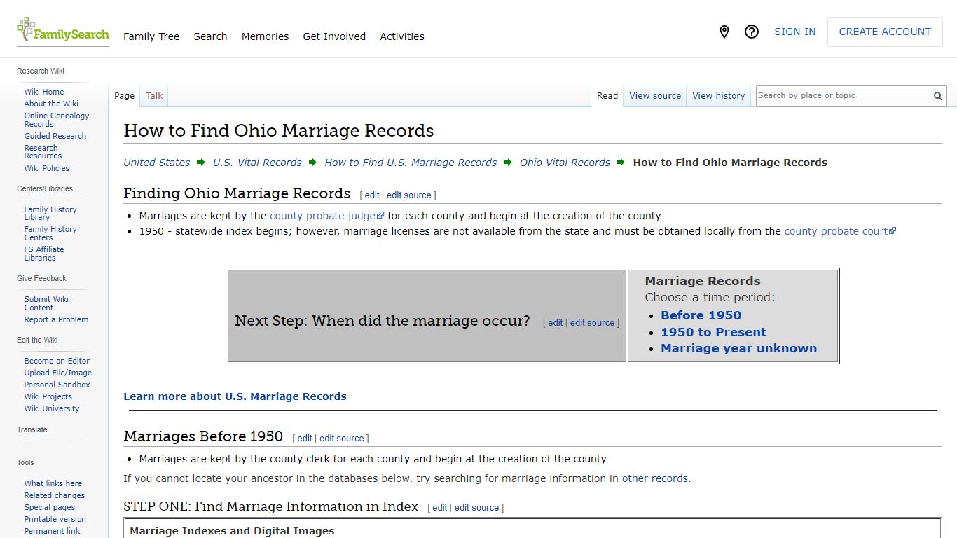 How to Find Ohio Marriage Records • FamilySearch