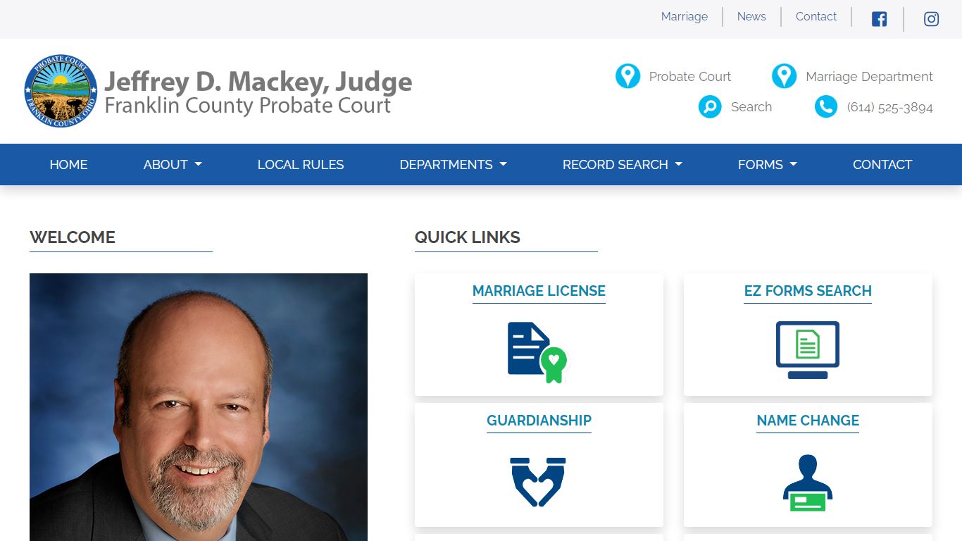Franklin County Probate Court - Marriage License Index